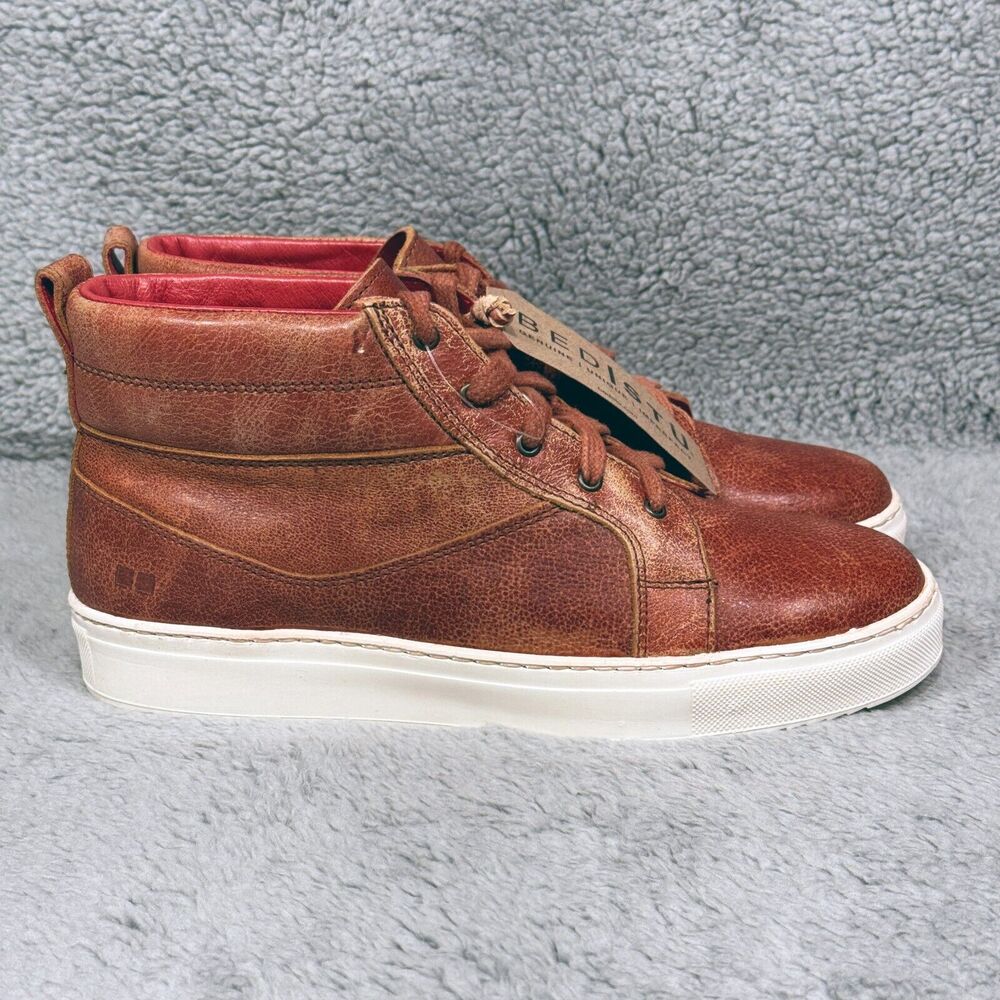 Bed Stu Rossela Womens Size 9.5 High Top Sneakers Shoes Adobe Luxe Brown Leather